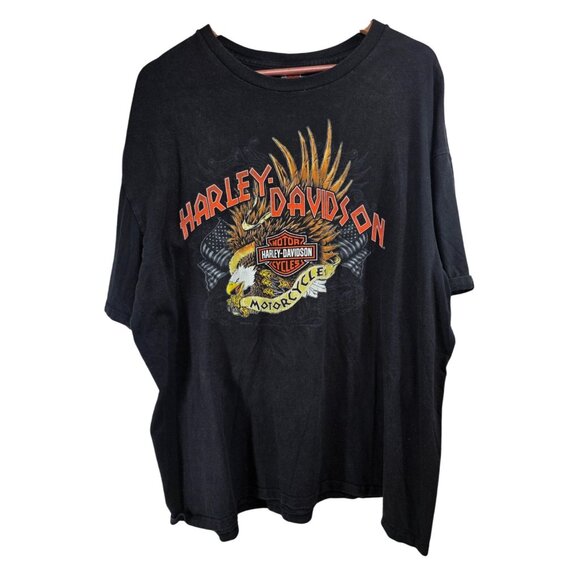 Y2K Vintage Harley-Davidson Bigfoot Redwoods Eureka California T-Shirt 2XL - Picture 3 of 5